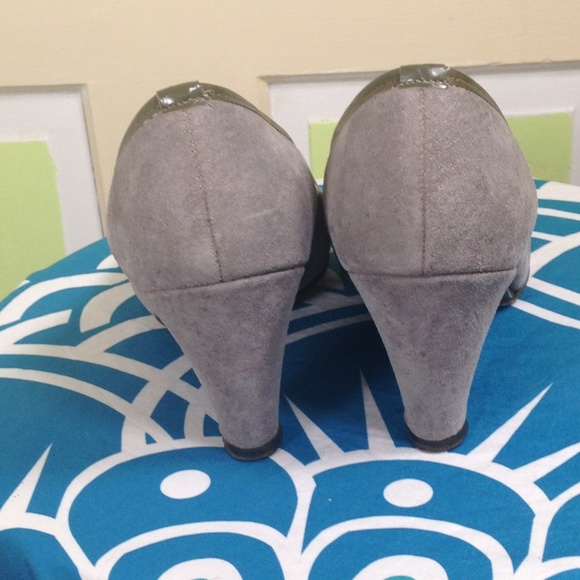 JACK ROGERS VINTAGE PUMPS 1960'S GRAY SUEDE 7.5 - Picture 3 of 8